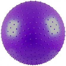 Гимнастическа топка Maxima - масажна, 65 cm, лилава -1