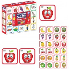 Говореща игра за памет Jagu  - Плодове, 24 карти