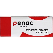 Гума за молив Penac - 5.9 х 2.1 х 1 cm, червена