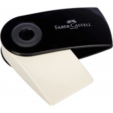 Гума Faber-Castell - Мини, черна, с ръкав