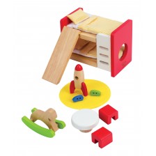 Комплект дървени мини мебели Hape - Детска стая -1