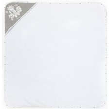 Хавлия Bambino casa - Paris bianco, grigio, 100 х 100 cm