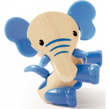Детска играчка от бамбук Hape - Мини животинка Слон -1