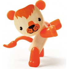 Детска играчка от бамбук Hape - Мини животинка Лъв -1