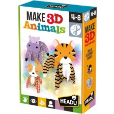 Творчески комплект Headu Montessori - Направи 3D животни -1