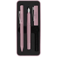 Химикалка и писалка Faber Castell Grip 2010 - Розови сенки -1