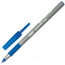Химикалка BIC - Round Stic Exact, 0.7 mm, синя -1