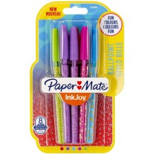 Химикалки Paper Mate Ink Joy - Vintage, 1.0 mm, 8 цвята -1