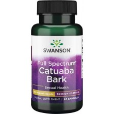 Full Spectrum Catuaba Bark, 465 mg, 60 капсули, Swanson