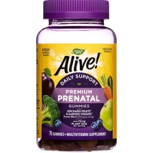Alive Premium Prenatal за бременни, 75 таблетки, Nature's Way