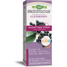 Sambucus NightTime Syrup for Kids, 120 ml, Nature's Way