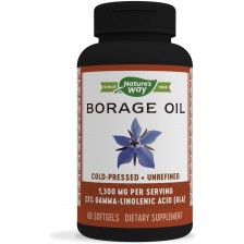Borage Oil, 60 меки капсули, Nature's Way