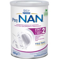 Храна за специални медицински цели, за новородени над 1.800 g Nestle PreNan - Етап 2, опаковка 400 g -1