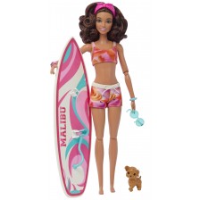 Игрален комплект Barbie - Барби със сърф -1