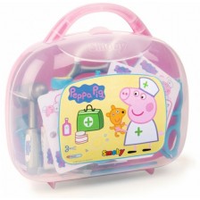 Игрален комплект Smoby Peppa Pig - Чичо доктор в куфарче -1