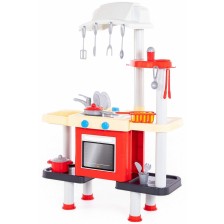 Игрален комплект Polesie - Кухня с мивка, печка и котлон -1