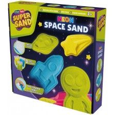 Игрален комплект Play-Toys - Неонов кинетичен пясък, Космос -1