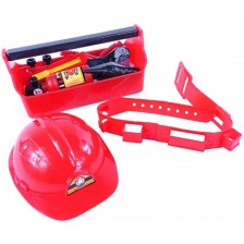 Игрален комплект Raya Toys - Пожарникарски комплект в куфар