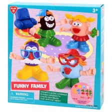 Игрален комплект с пластилин PlayGo - Щастливо семейство