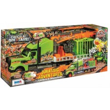 Игрален комплект RS Toys - Камион за динозаври с аксесоари, 1:10
