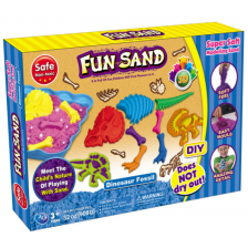 Игрален комплект Fun Sand - Кинетичен пясък, динозавърски скелет -1