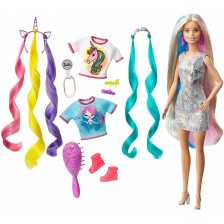 Игрален комплект Barbie - Барби с приказна коса
