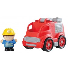 Игрален комплект PlayGo - Пожарна кола с фигурка -1
