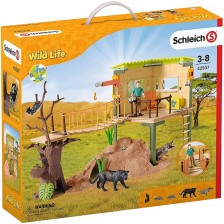 Игрален комплект Schleich Wild Life - Приключенска рейнджърска станция -1