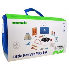 Игрален комплект Tooky Toy - Ветеринарен сет, 16 части -1