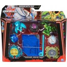 Игрален комплект Bakugan - Special Attack Ventri, Dragonoid, Titanium Bruiser, Titanium Trox, Smoke -1