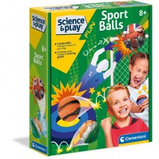 Игрален комплект Clementoni Science - Направи си сам спортни топки