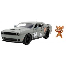 Игрален комплект Jada Toys - Tom and Jerry, Кола 2015 Dodge Challenger, 1:24