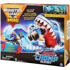 Игрален комплект Monster Jam Mini - Писта изстрелвачка с акула -1