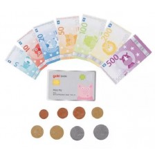 Игрален комплект Goki - Пари за игра и кредитна карта -1