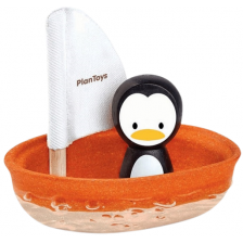 Играчка за баня PlanToys - Пингвин -1