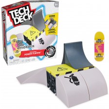 Игрален комплект Spin Master Tech Deck - Скейт рампа и фингърборд, High voltage