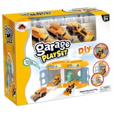 Игрален комплект Felyx Toys - Автомивка за строителни машини -1