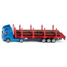 Метална количка Siku Super - Камион за превоз на дървени трупи, 1:87 -1
