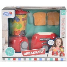 Игрален комплект Little Actress - Сет за закуска, сокоизтисквачка и тостер