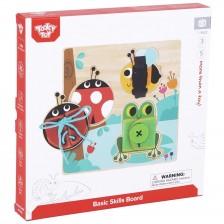 Игрален комплект Tooky Toy - Дървена дъска за основни умения