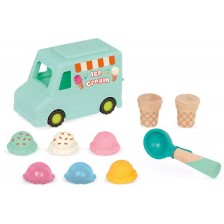 Игрален комплект Battat - Камион за сладолед с аксесоари -1