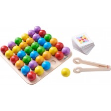 Игра за подреждане фрьобел Haba - Цветни топки Hed -1