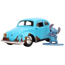 Игрален комплект Jada Toys Disney - Lilo and Stitch, Кола 1959 VW Beetle, 1:32 -1