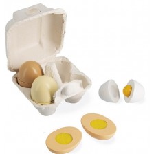 Игрален комплект Janod - Дървени яйца