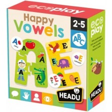 Игрален комплект Headu Happy Vowels - Щастливи гласни букви