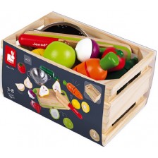 Игрален комплект Janod - Макси плодове и зеленчуци