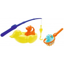 Играчки за баня Ecoiffier - 3 патета, с кепче и въдица -1