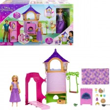 Игрален комплект Disney Princess - Кукла Рапунцел с кула -1