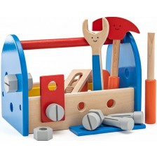 Игрален комплект Woody - Дървена чанта с инструменти -1