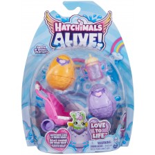 Игрален комплект Hatchimals Alive! - Детска количка с фигурки